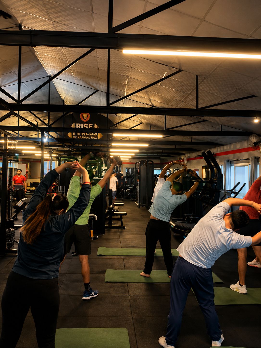 Group training and motivation session at Rise Fitness